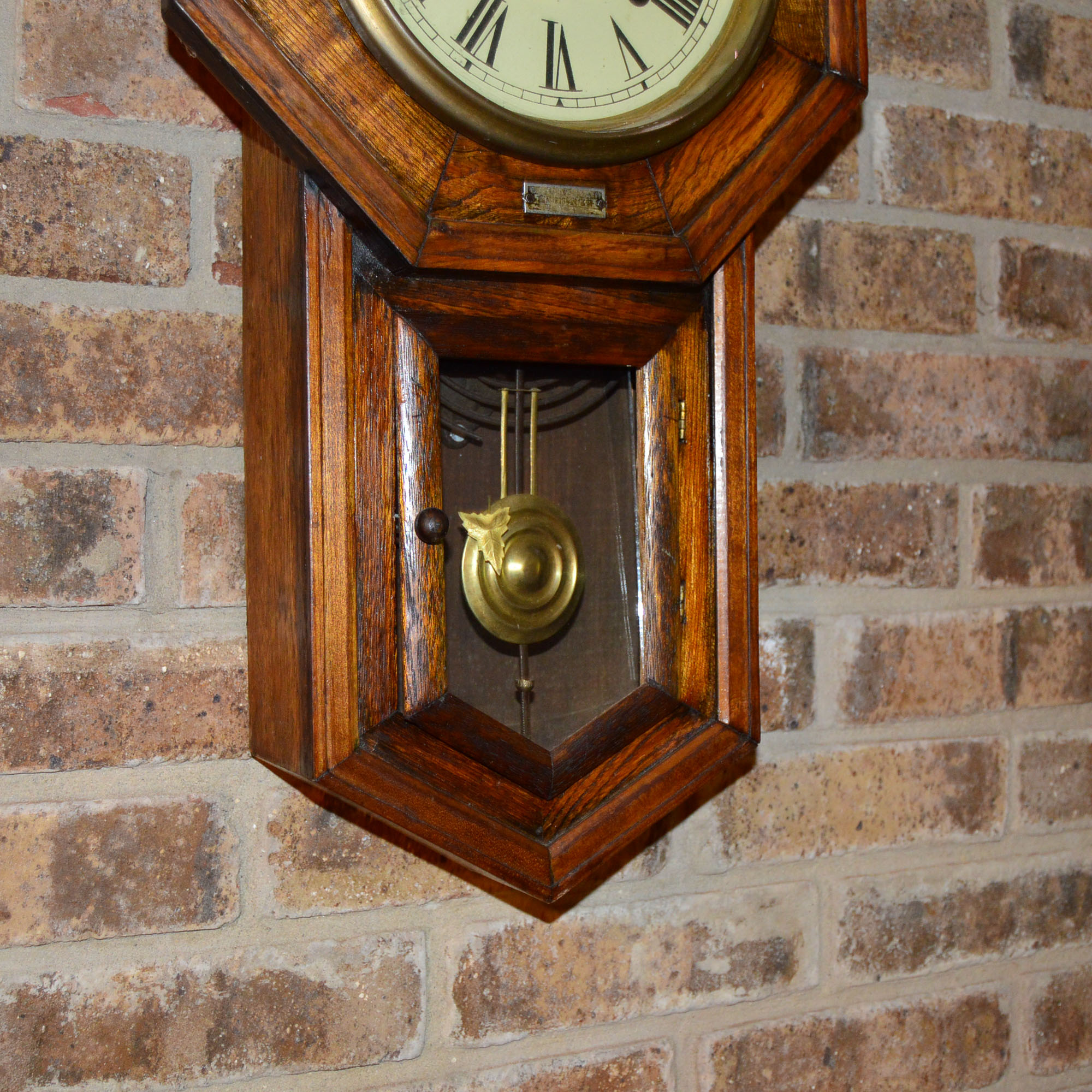 Vintage Schoolhouse Regulator Wall Clock