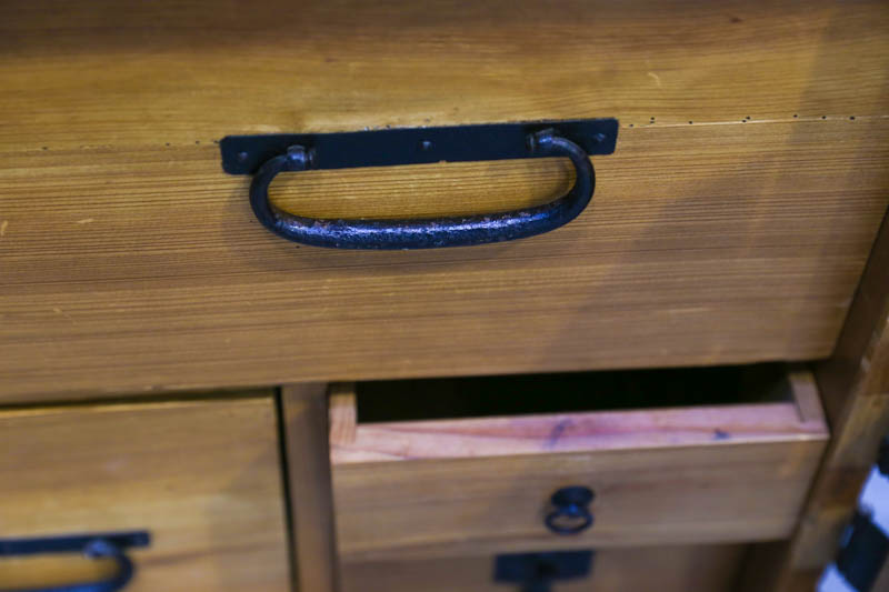 Japanese Rustic Pine Modular Tansu Chest