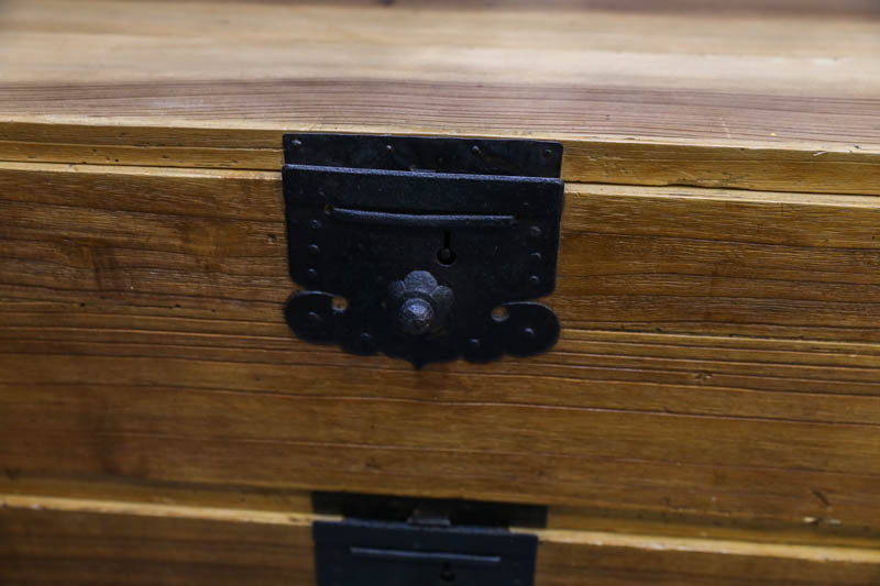 Japanese Rustic Pine Modular Tansu Chest