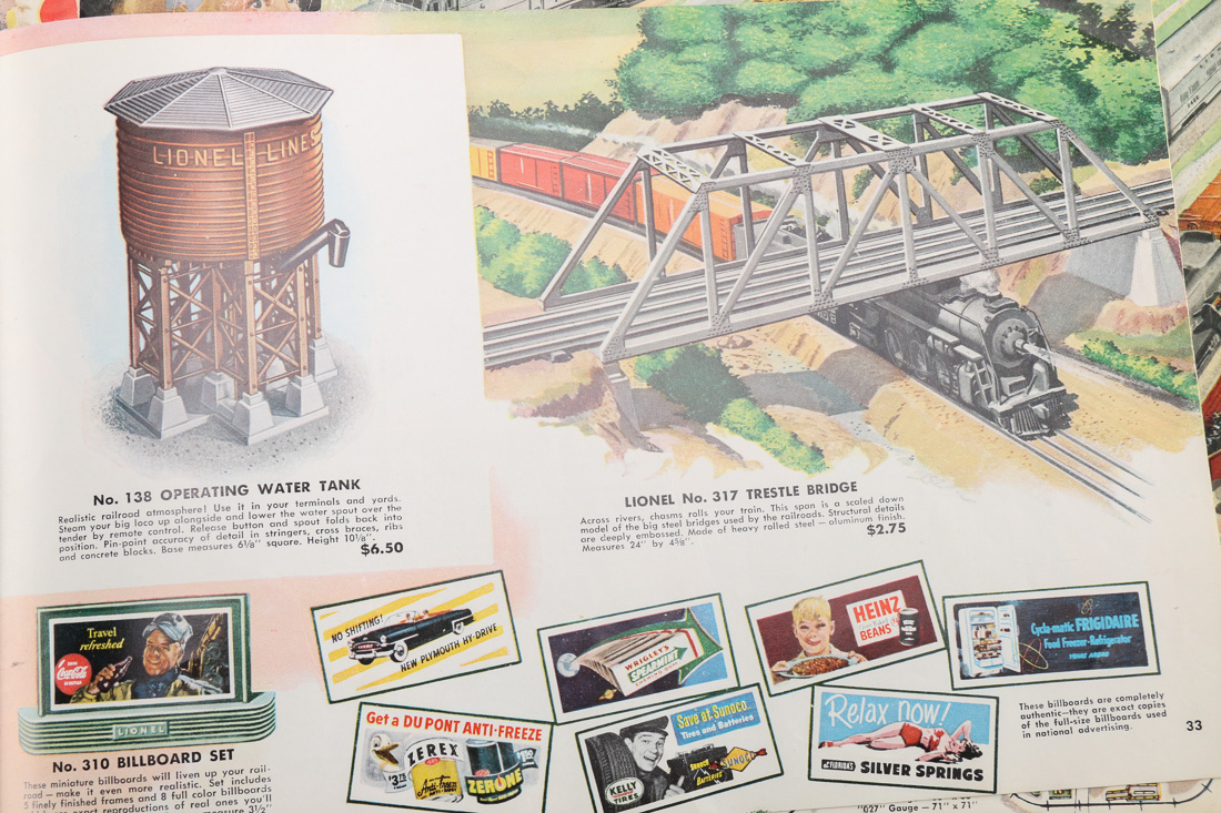 Collection of Vintage Lionel Train Books and Catalogs