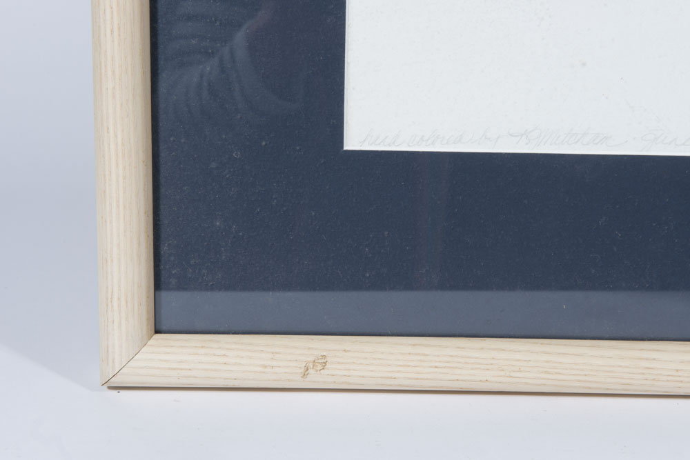 Kathy Mitcham Signed Limited Edition Hand Colored Etching "Shuttered Primrose"