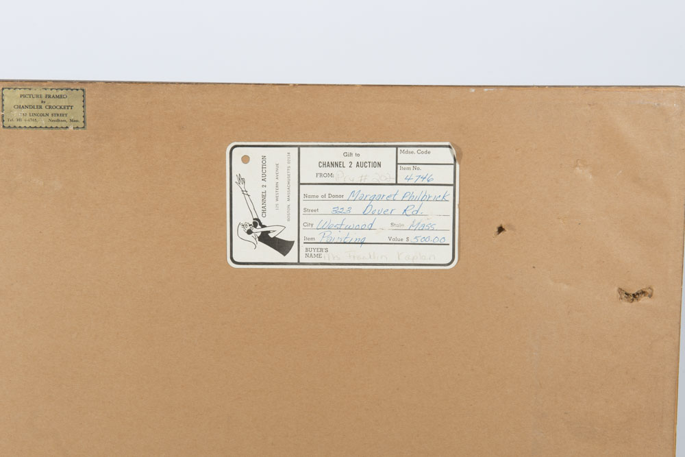 Margaret Philbrick Signed Mixed Media Painting "Field in Fall"