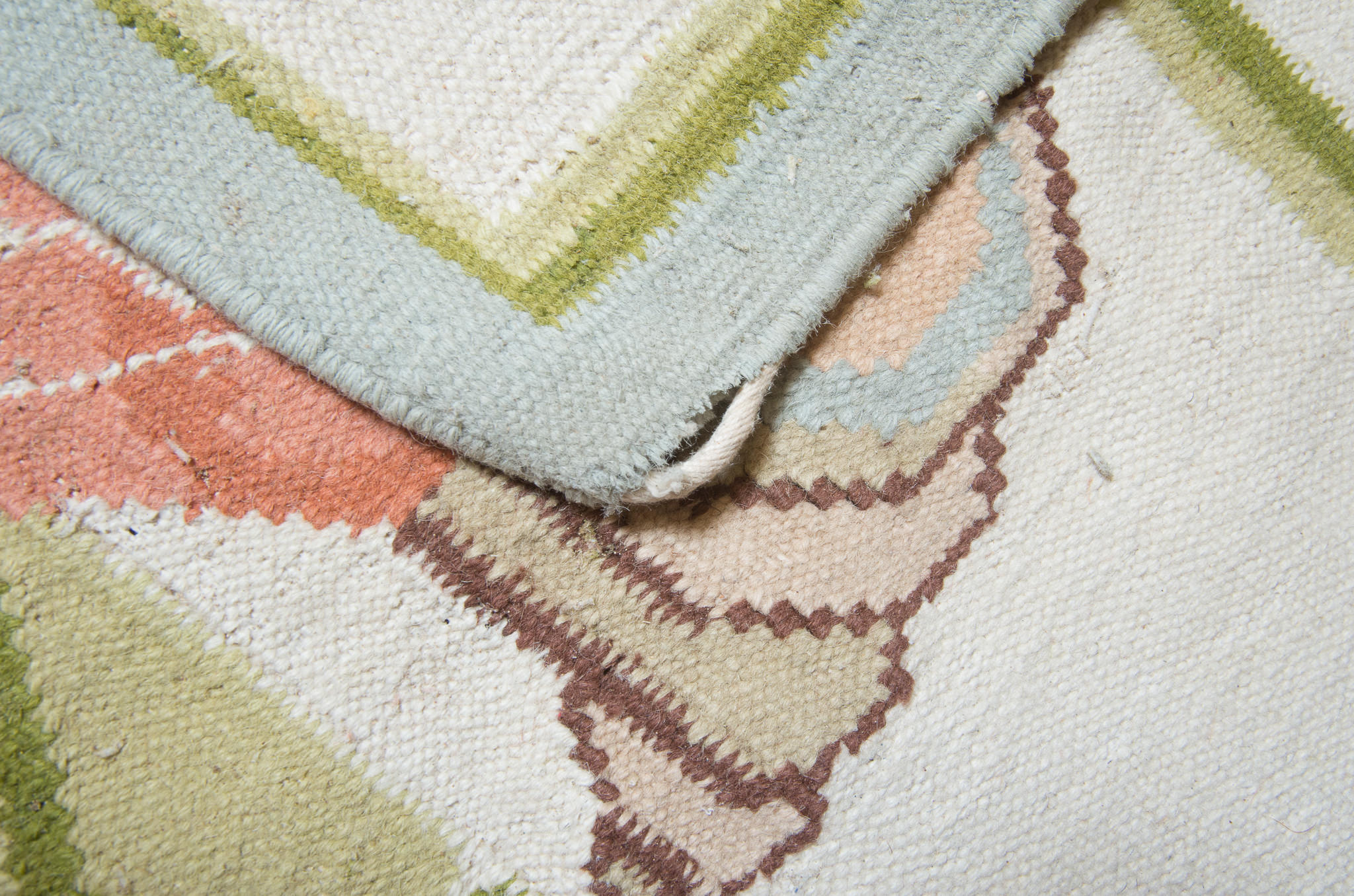 Handwoven Vintage Dhurrie Area Rug