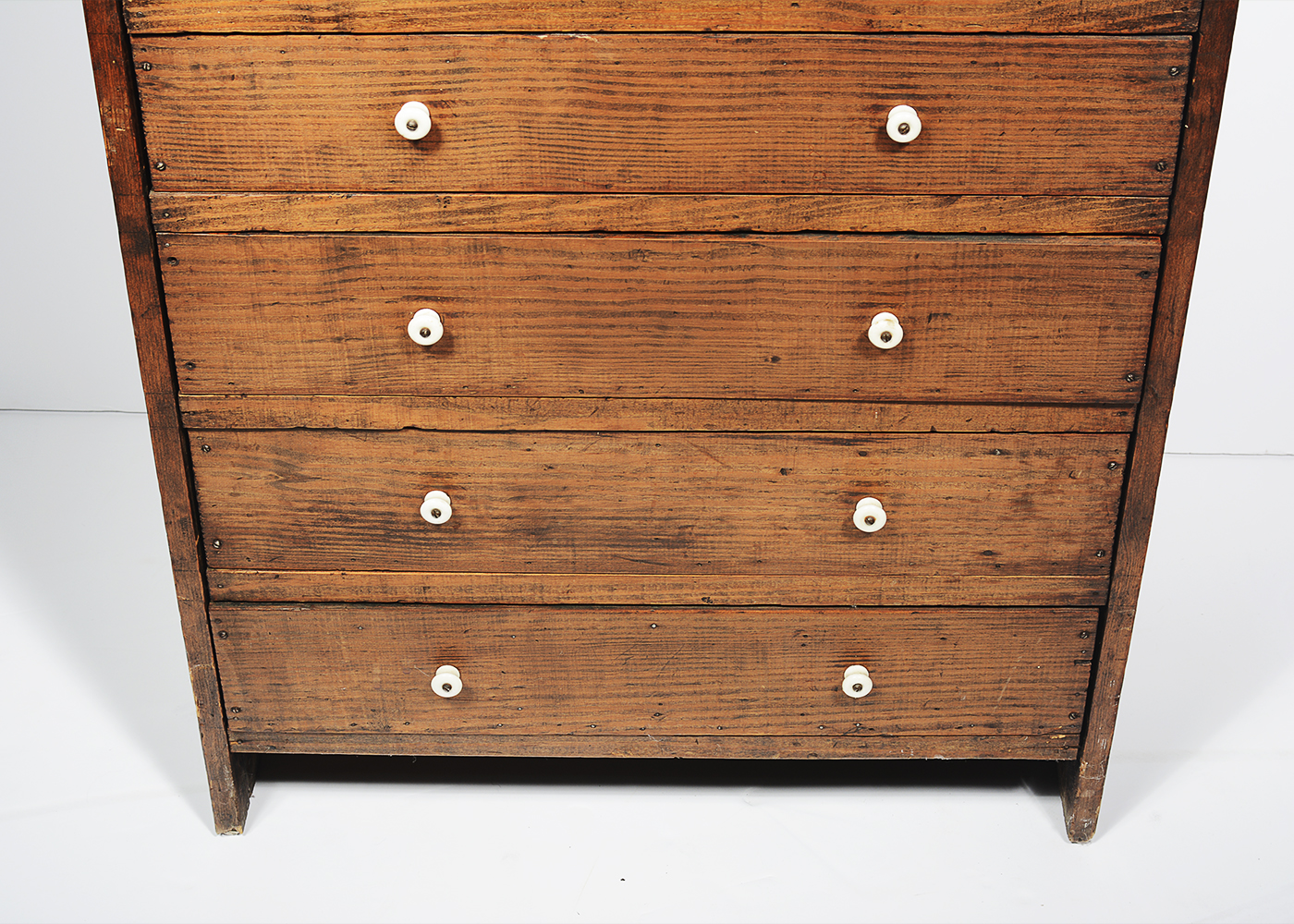 Antique Pine Tall Chest of Drawers
