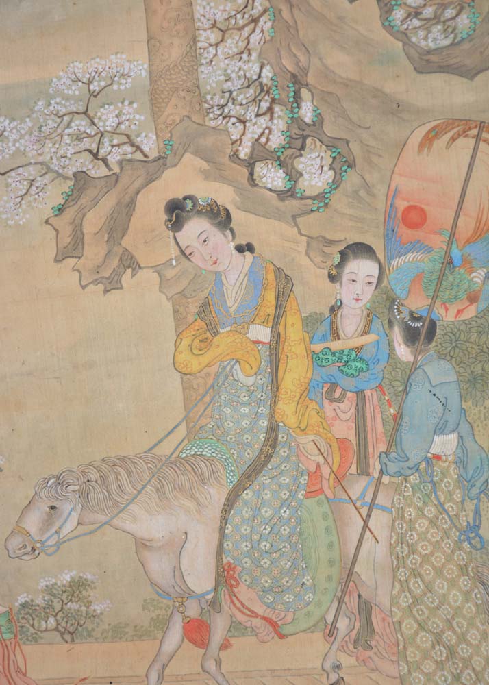 Chinese Hanging Scroll Painting on Silk