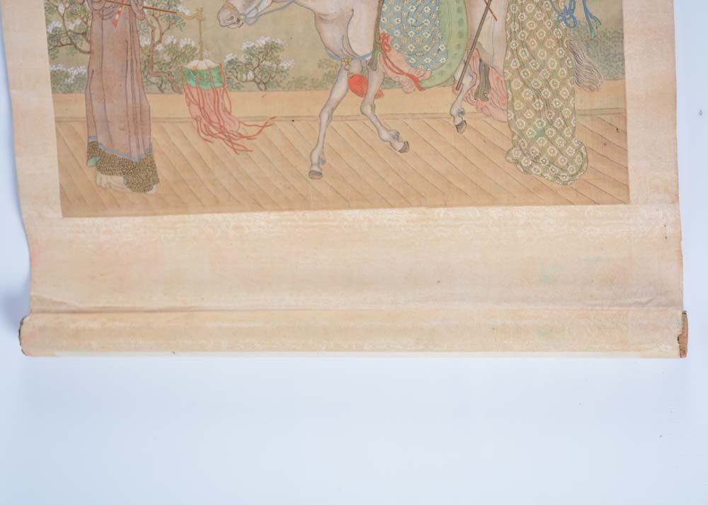 Chinese Hanging Scroll Painting on Silk