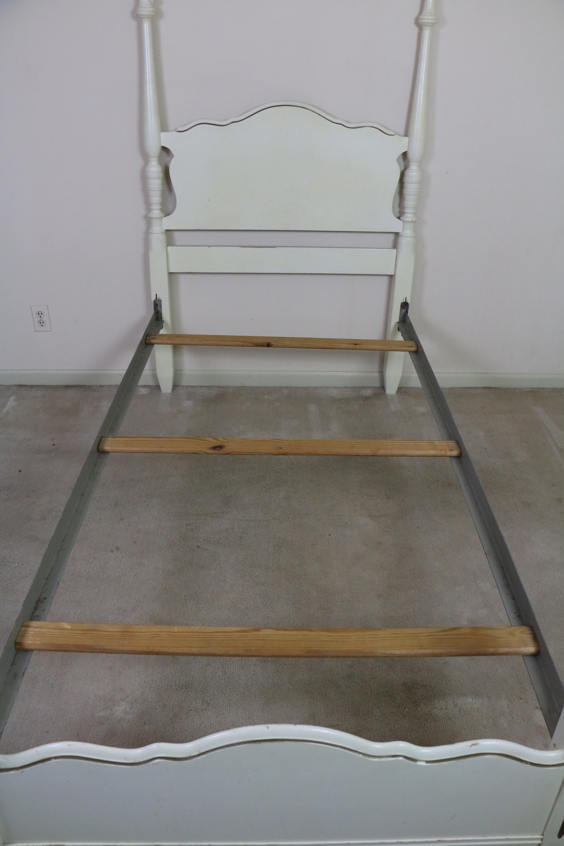 Vintage Four-Poster Twin Size Bedstead