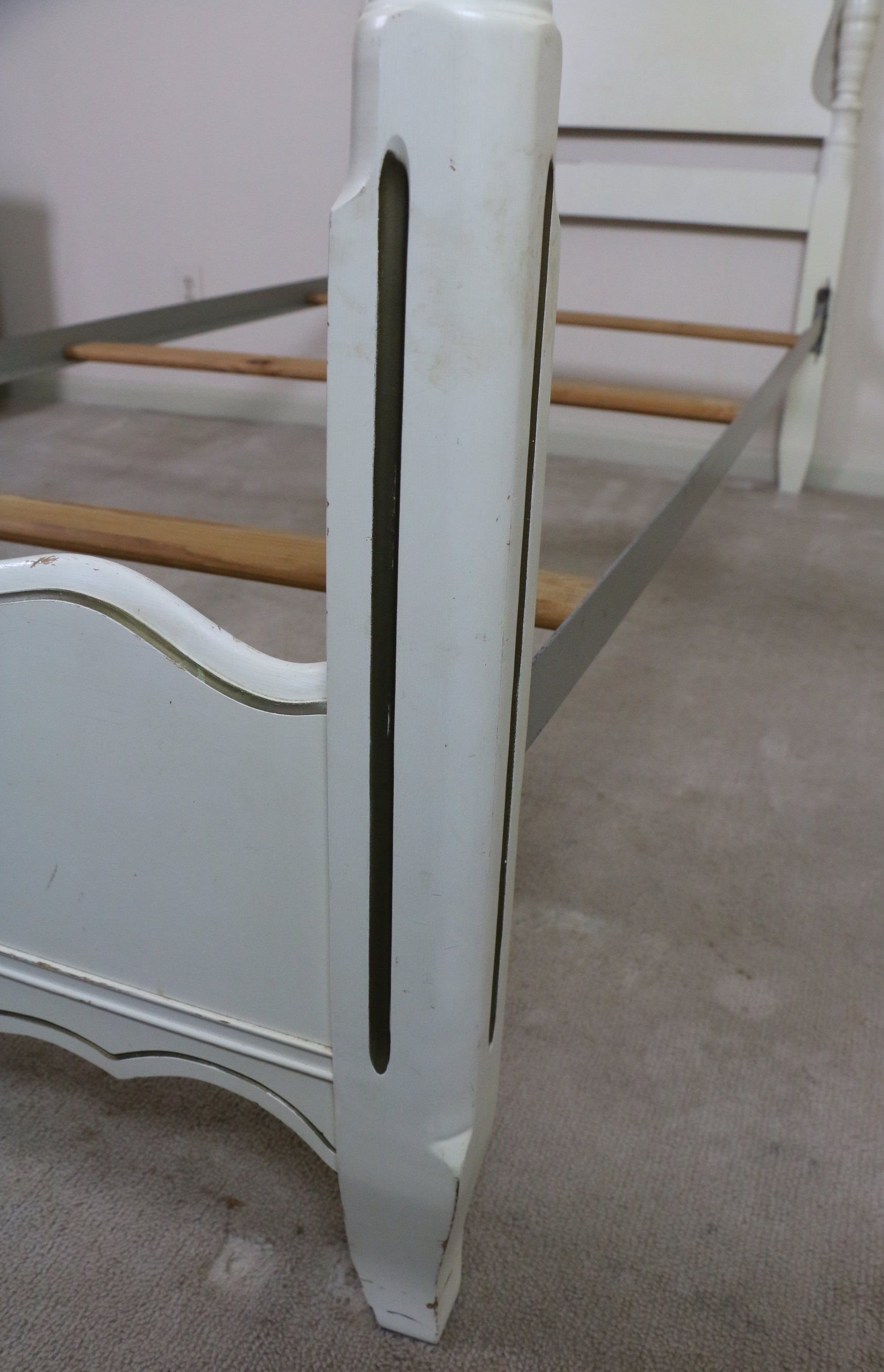 Vintage Four-Poster Twin Size Bedstead