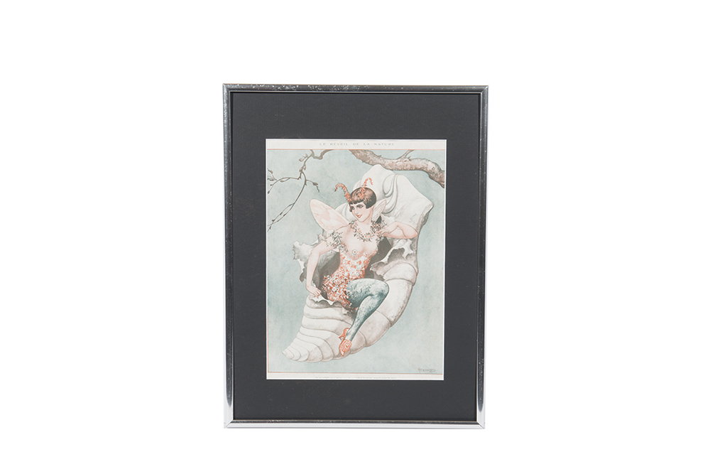 Pair of Lithographs of Mythical Women