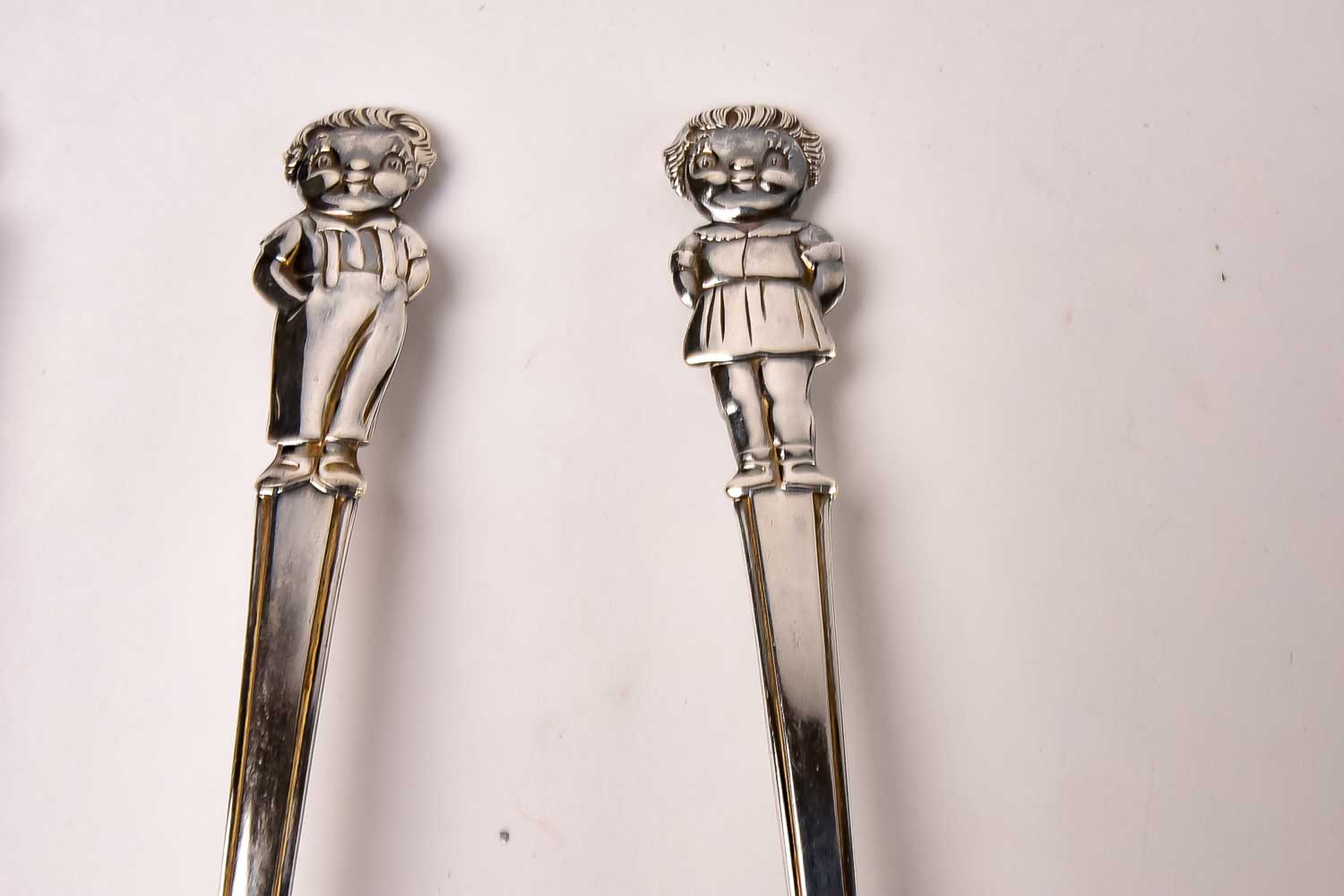 10 Silver Plated Character and Commemorative Spoons