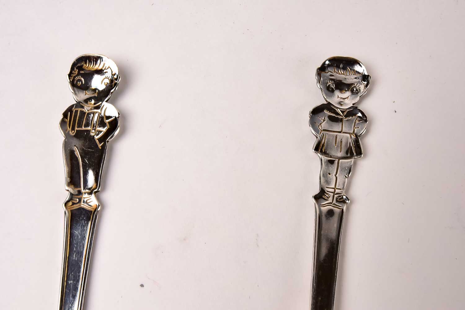 10 Silver Plated Character and Commemorative Spoons