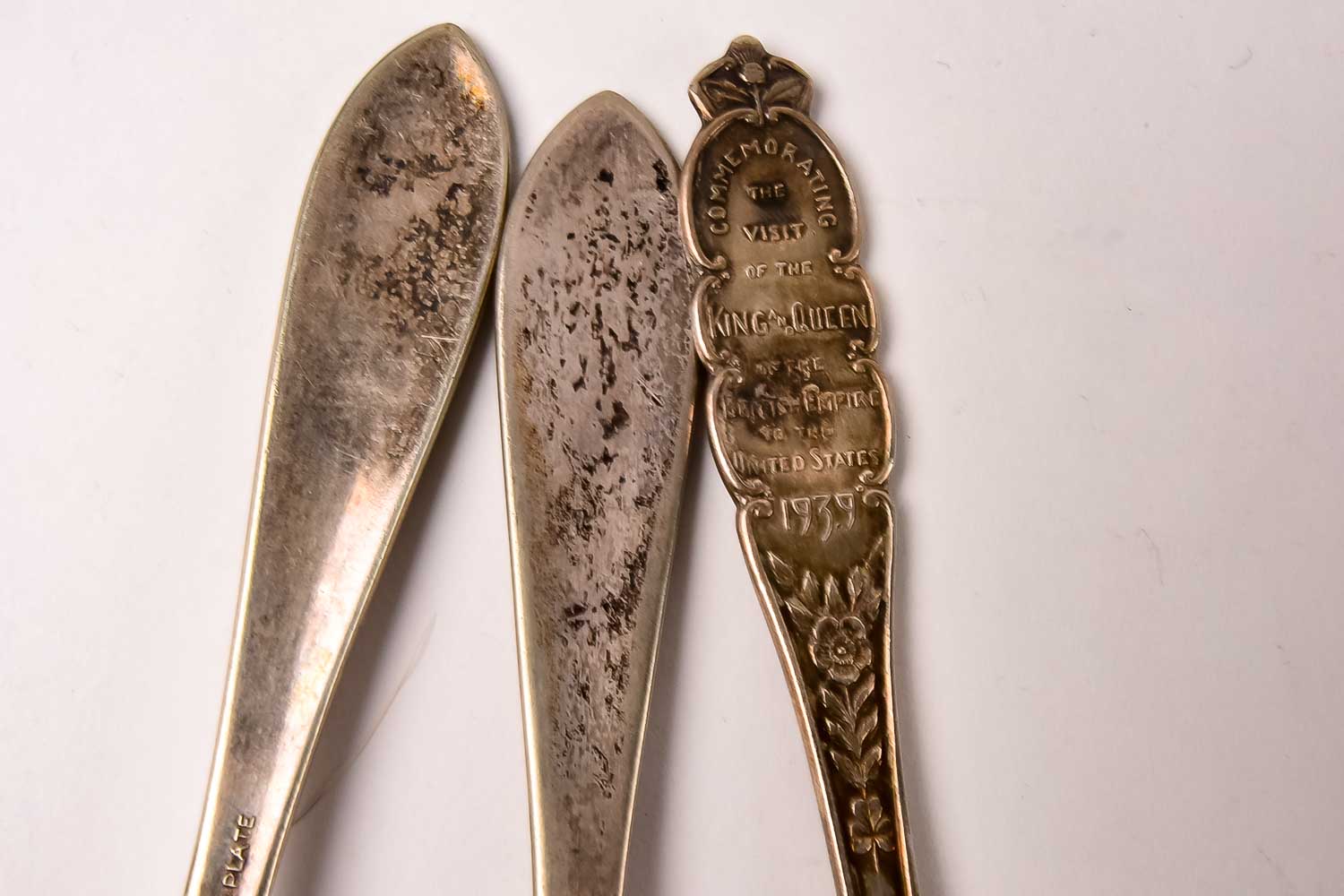 10 Silver Plated Character and Commemorative Spoons