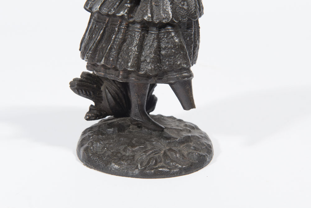 Pair of Bronze Toned Dancing Statuettes