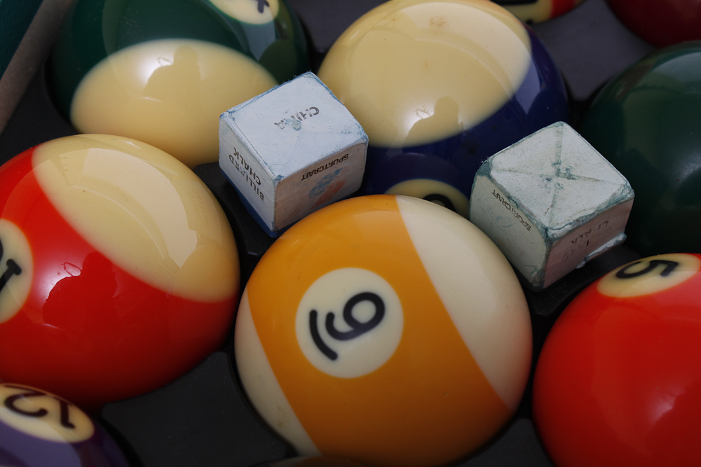 ProLine and Brunswick Pool Sticks and Aramith Premium Billiard Balls
