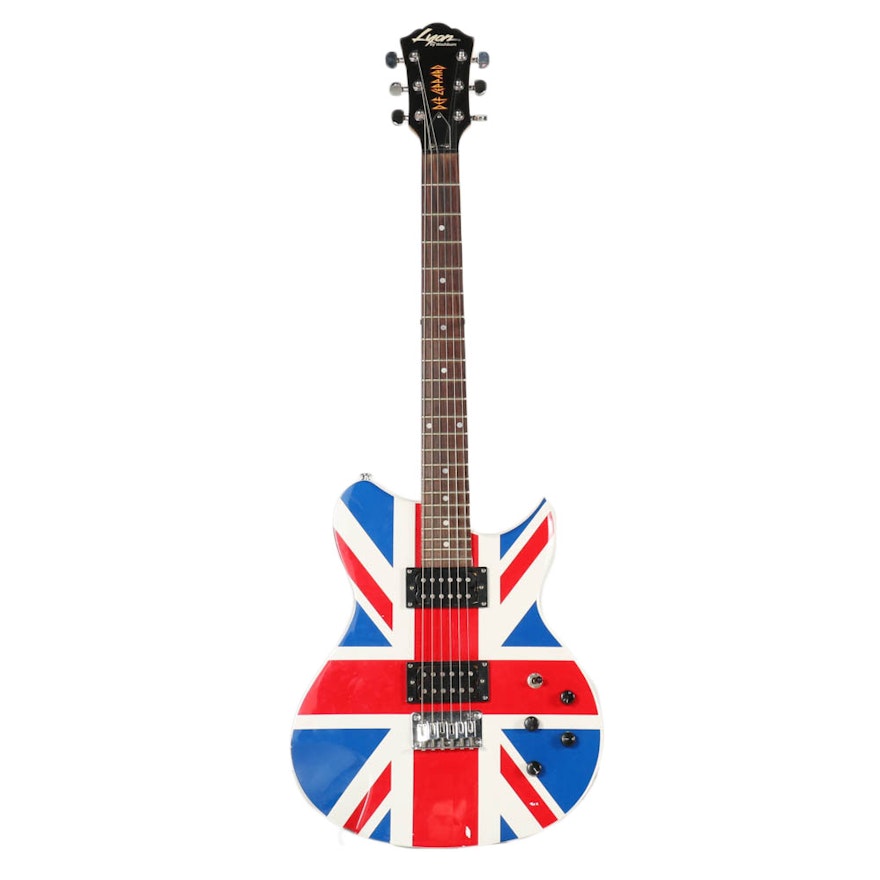 Def Leppard Union Jack Washburn Electric Guitar