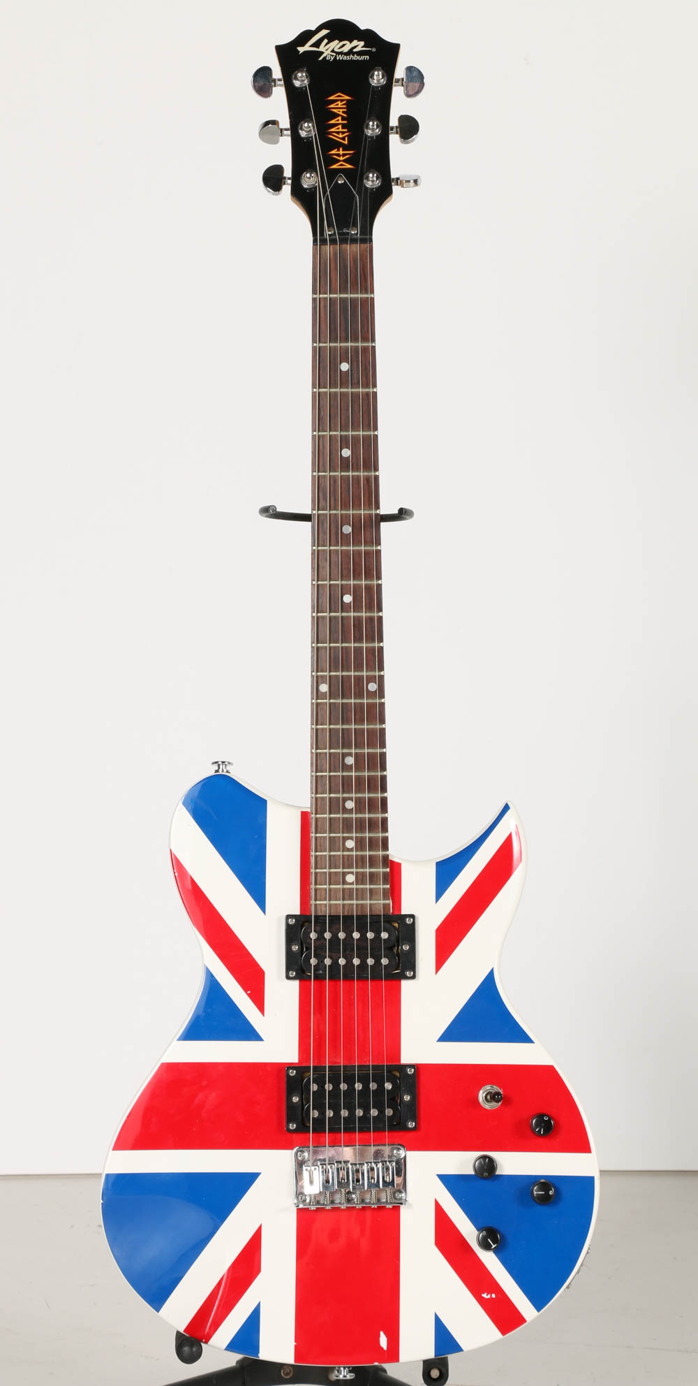 Def Leppard Union Jack Washburn Electric Guitar