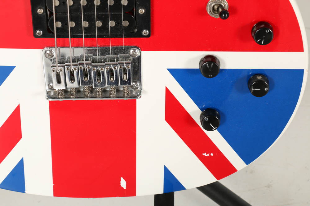 Def Leppard Union Jack Washburn Electric Guitar
