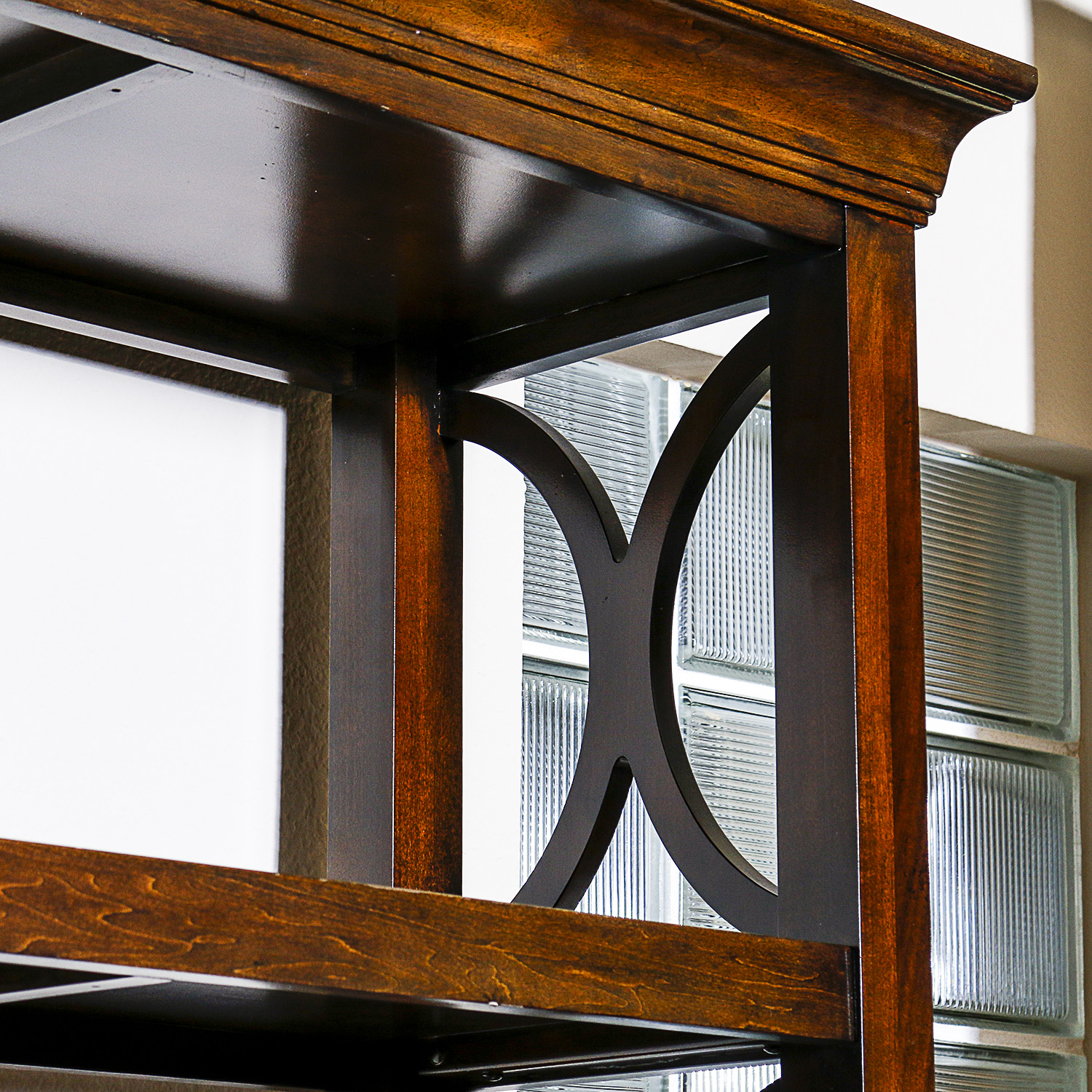 Oversized Wooden Display Shelf