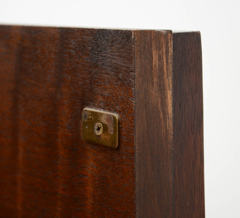 Lane Brutalist Style High Chest in Walnut Finish