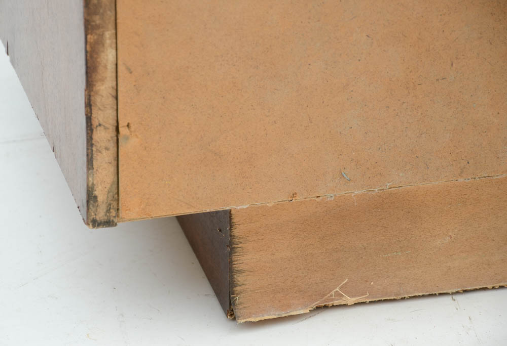 Lane Brutalist Style High Chest in Walnut Finish