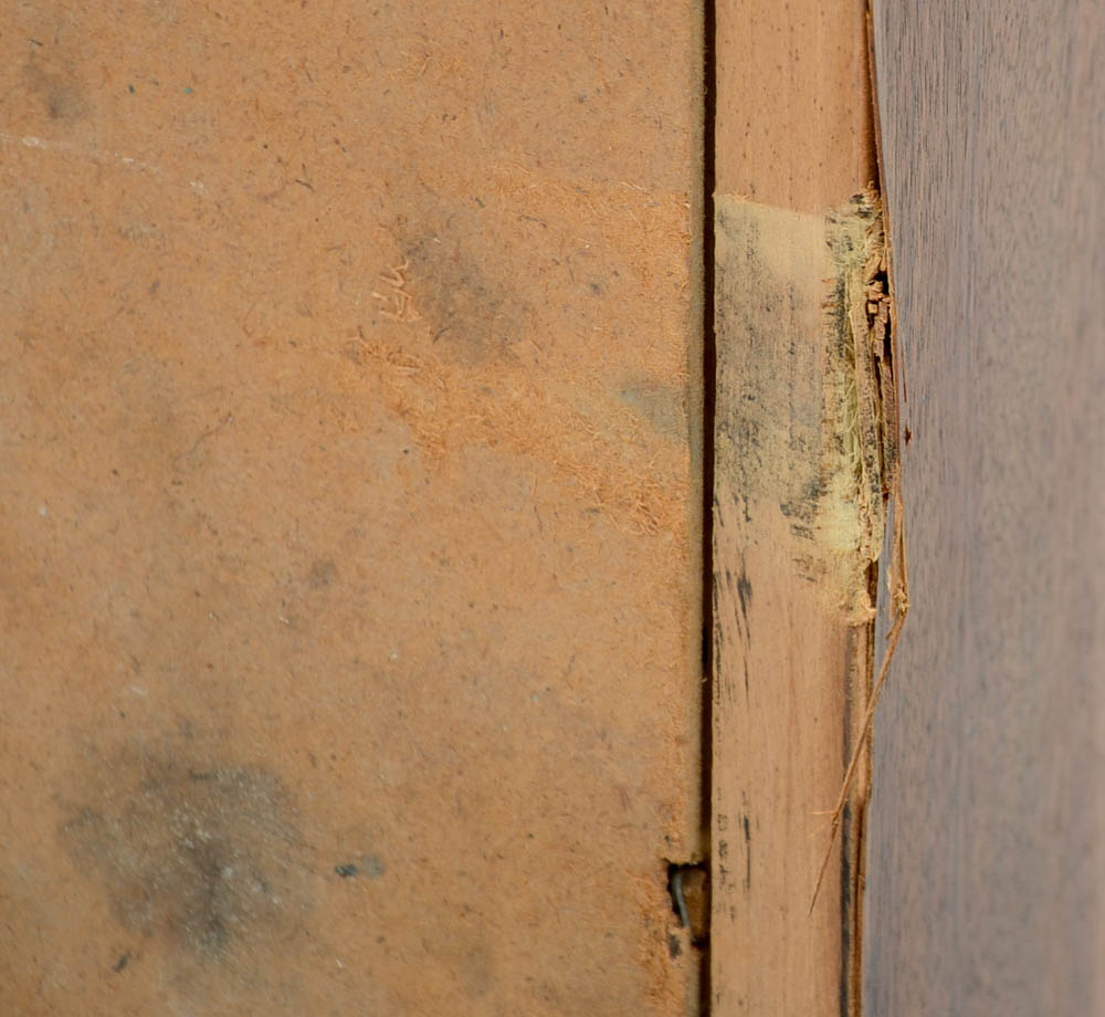 Lane Brutalist Style High Chest in Walnut Finish