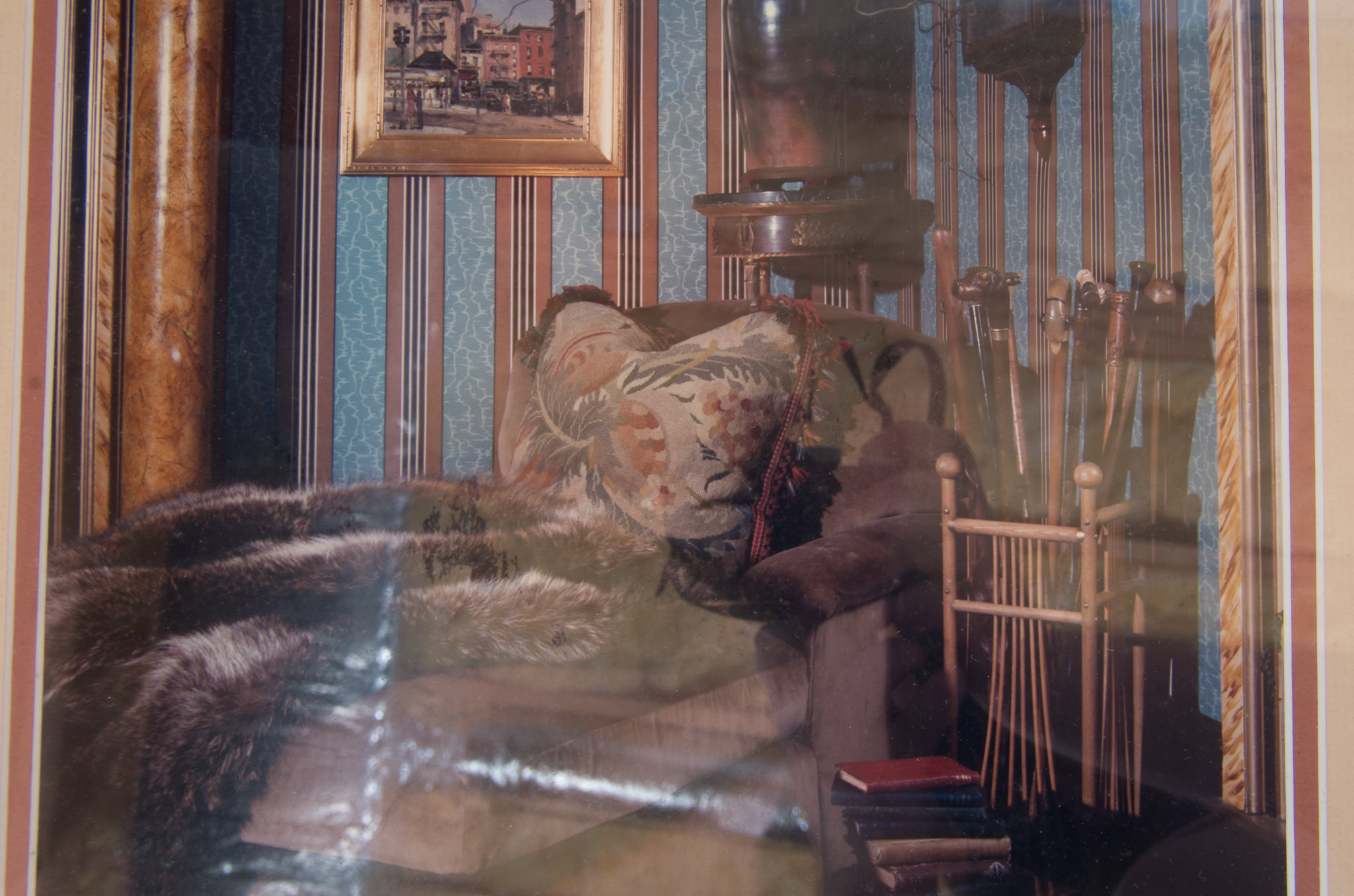 Framed Pair of Parlor Design Photographs