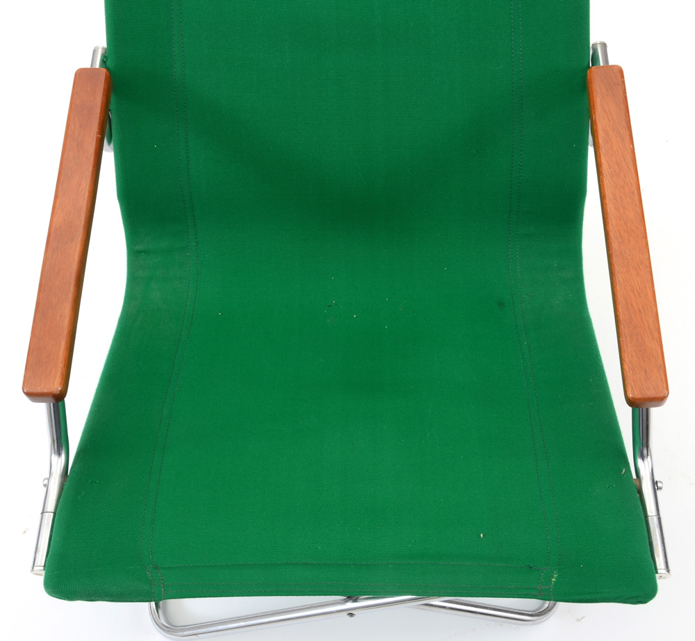 Pair of Folding Canvas "Z" Chairs, by Uchida, Japan