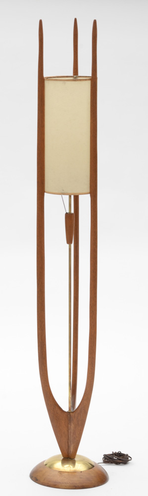 Modeline Walnut Floor Lamp by Adrian Pearsall
