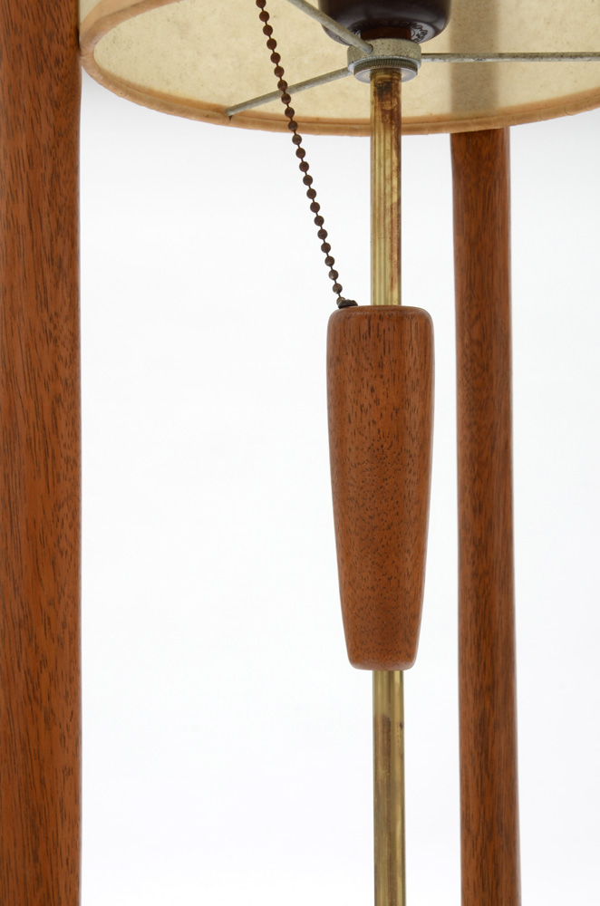 Modeline Walnut Floor Lamp by Adrian Pearsall
