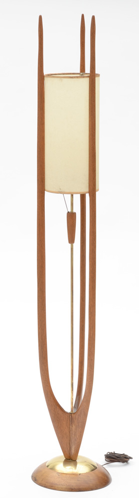 Modeline Walnut Floor Lamp by Adrian Pearsall