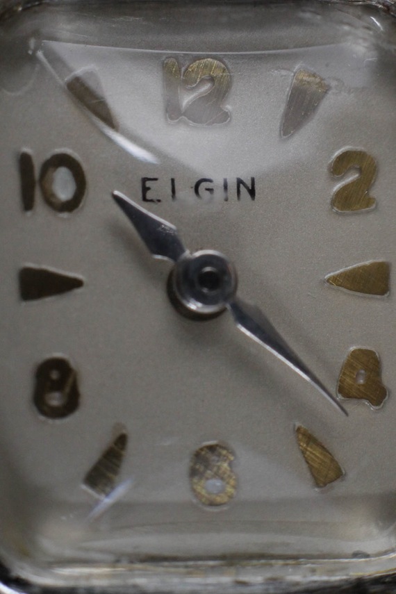 14K White Gold and Diamond Ladies Elgin Watch