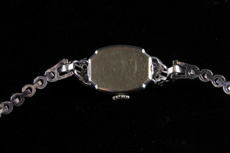 14K White Gold and Diamond Ladies Elgin Watch