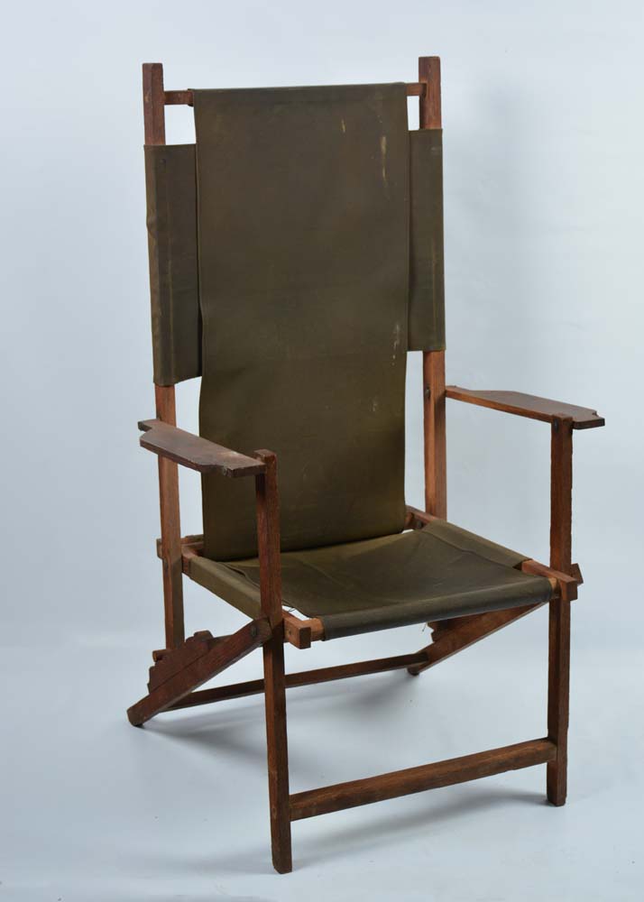 Reclining Coated Canvas Camp Chairs