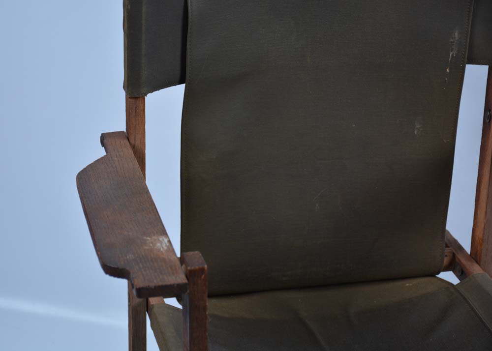 Reclining Coated Canvas Camp Chairs