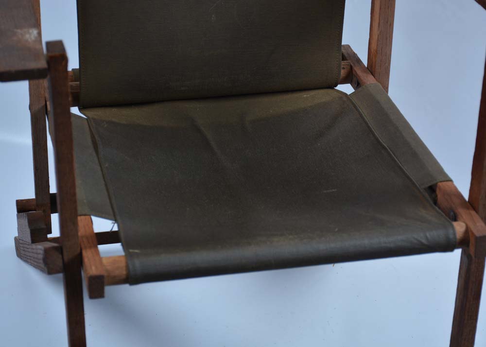 Reclining Coated Canvas Camp Chairs