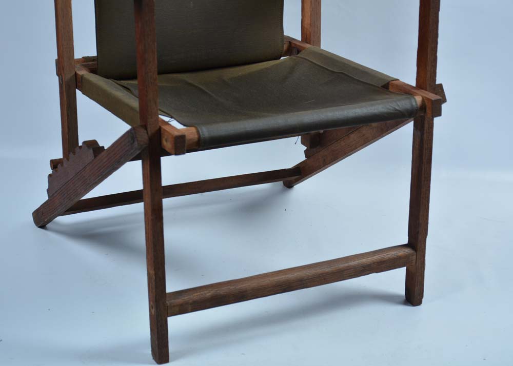 Reclining Coated Canvas Camp Chairs