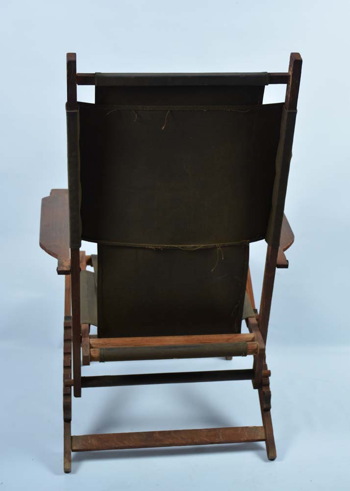 Reclining Coated Canvas Camp Chairs