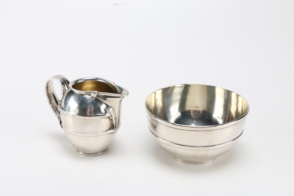 Ercuis 1937 Silver Plate Tea and Coffee Service Set