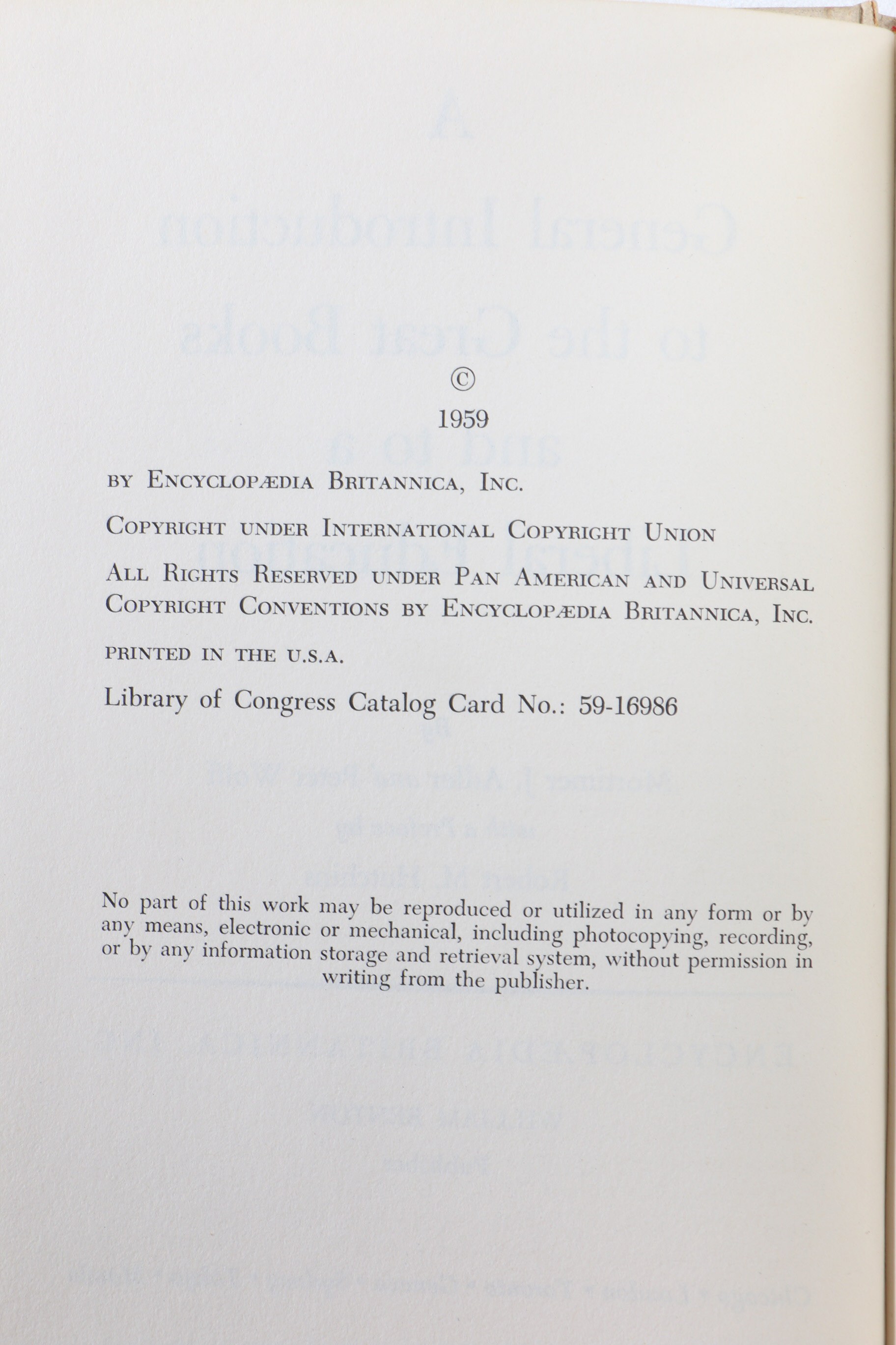 Volumes from Encyclopedia Britannica's "The Great Ideas Today" and a Complete Set of "The Great Ideas Program"