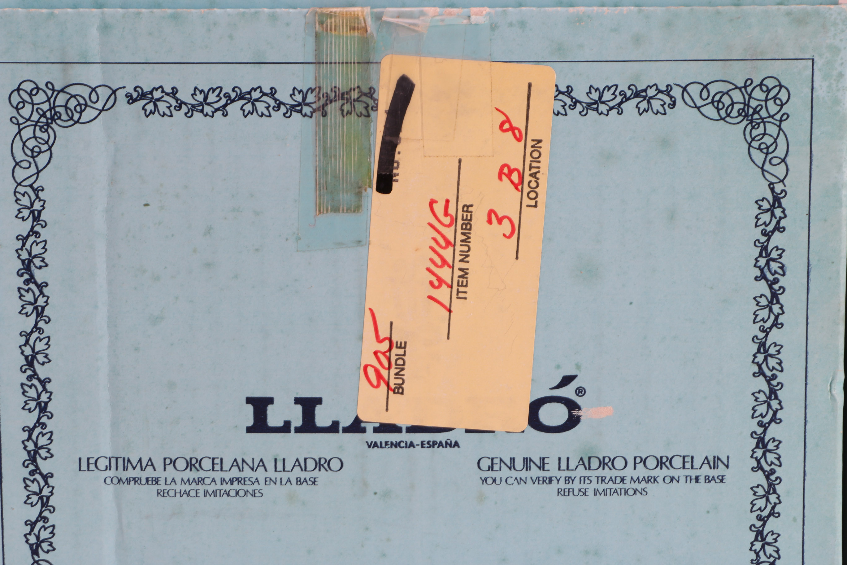 1984 Lladró "Purr Fect" Cats in a Basket Figurine