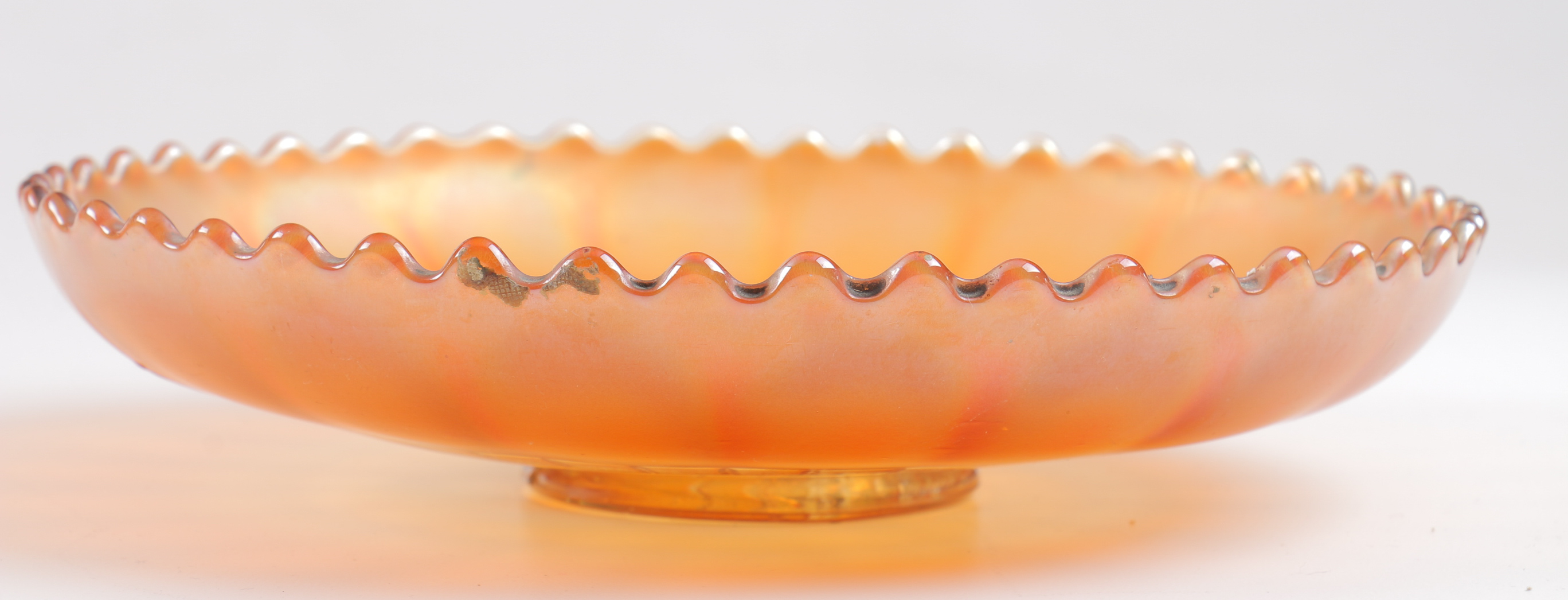 Vintage Orange, Rose and Gold Toned Decorative Dishes