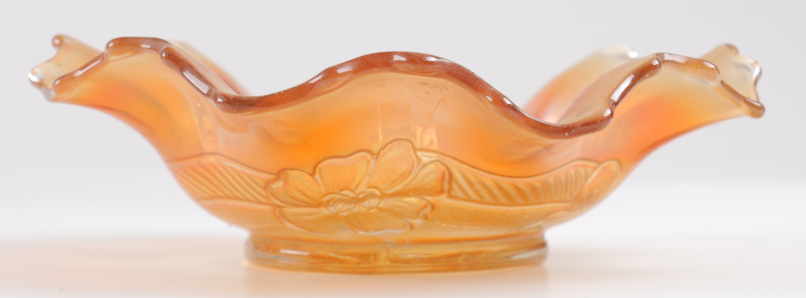 Vintage Orange, Rose and Gold Toned Decorative Dishes