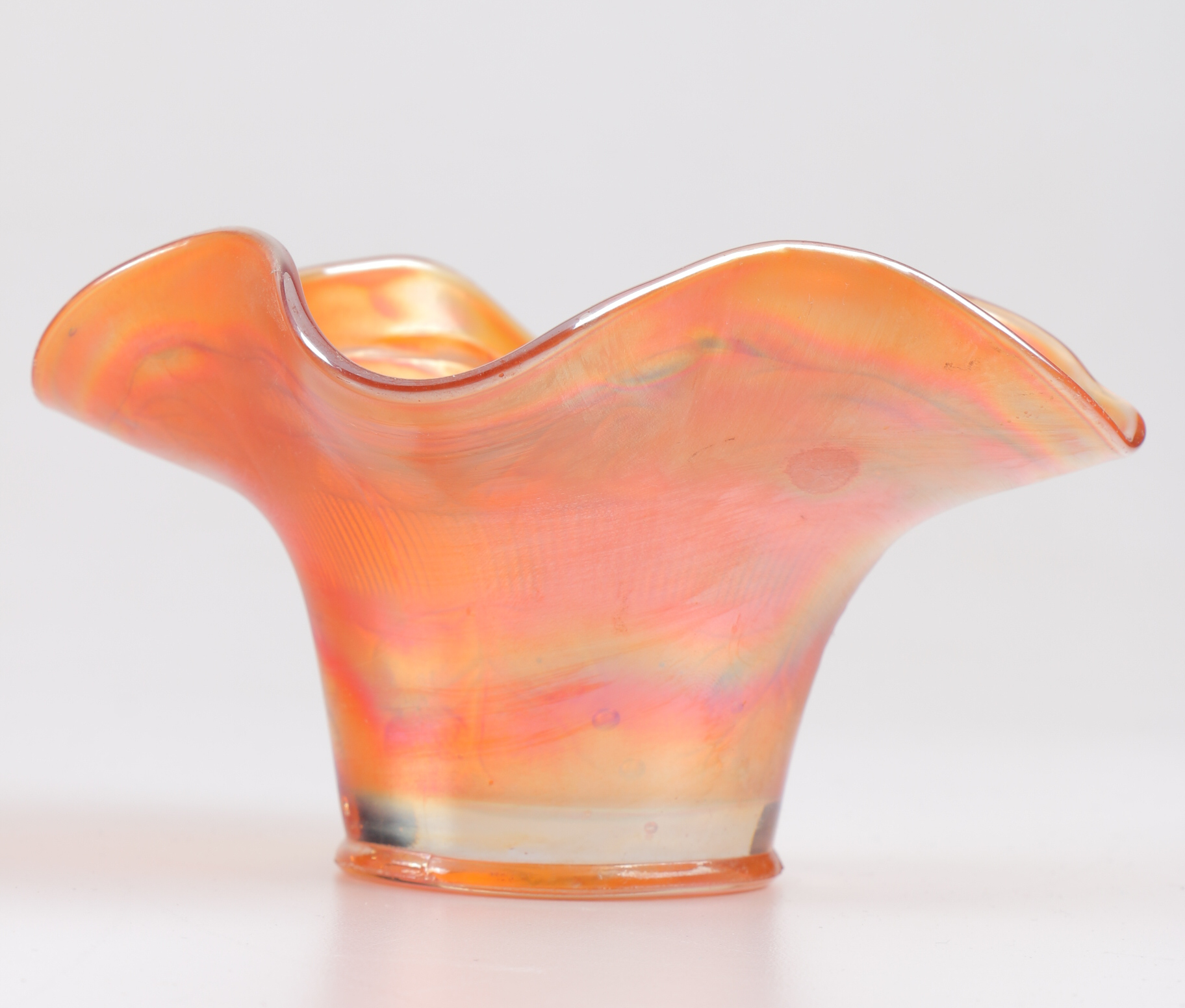 Vintage Orange, Rose and Gold Toned Decorative Dishes