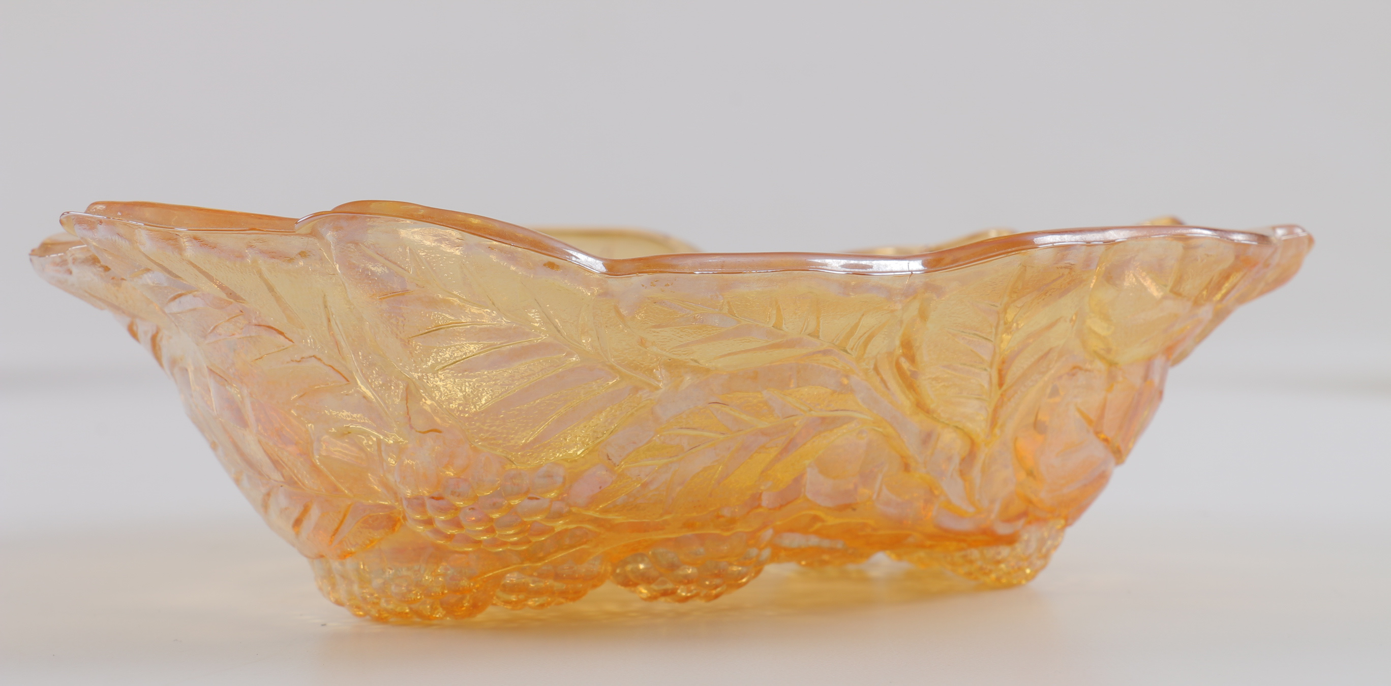 Vintage Orange, Rose and Gold Toned Decorative Dishes