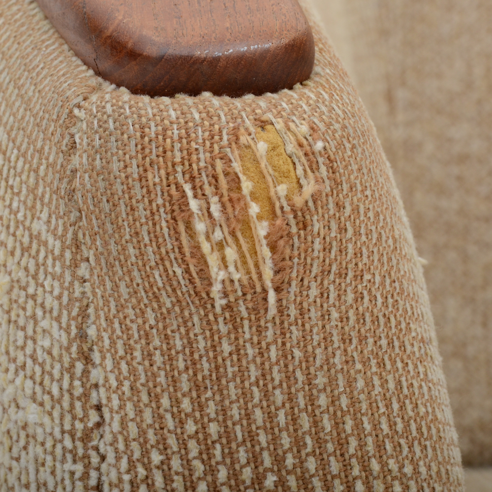 Adrian Pearsall Style Teak Framed Loveseat