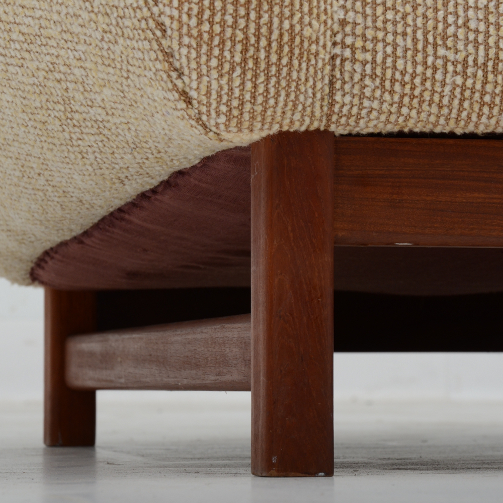 Adrian Pearsall Style Teak Framed Loveseat