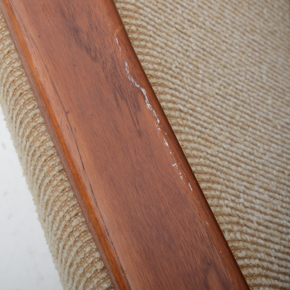 Adrian Pearsall Style Teak Framed Loveseat