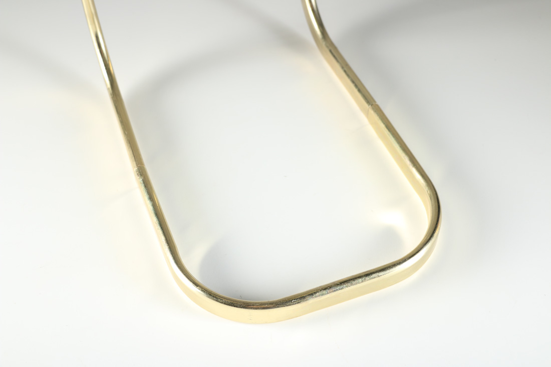 Brass And Glass C Side Table