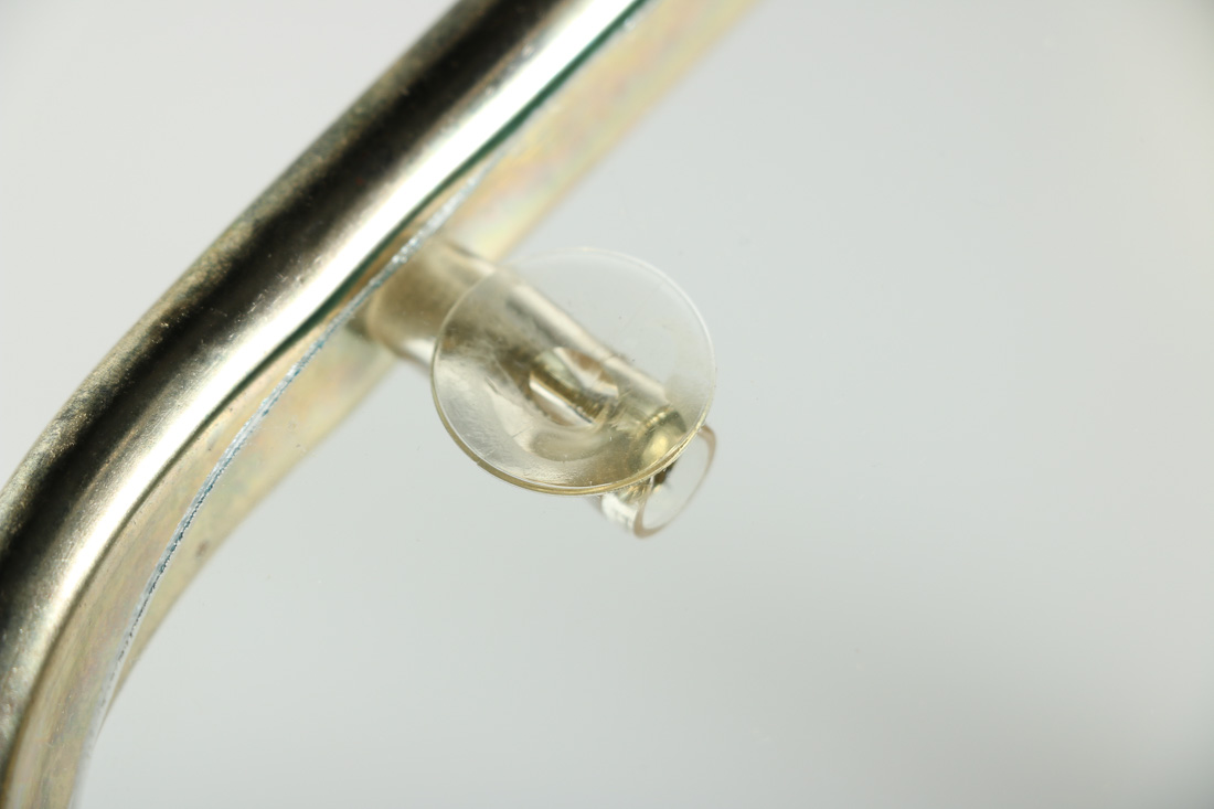 Brass And Glass C Side Table