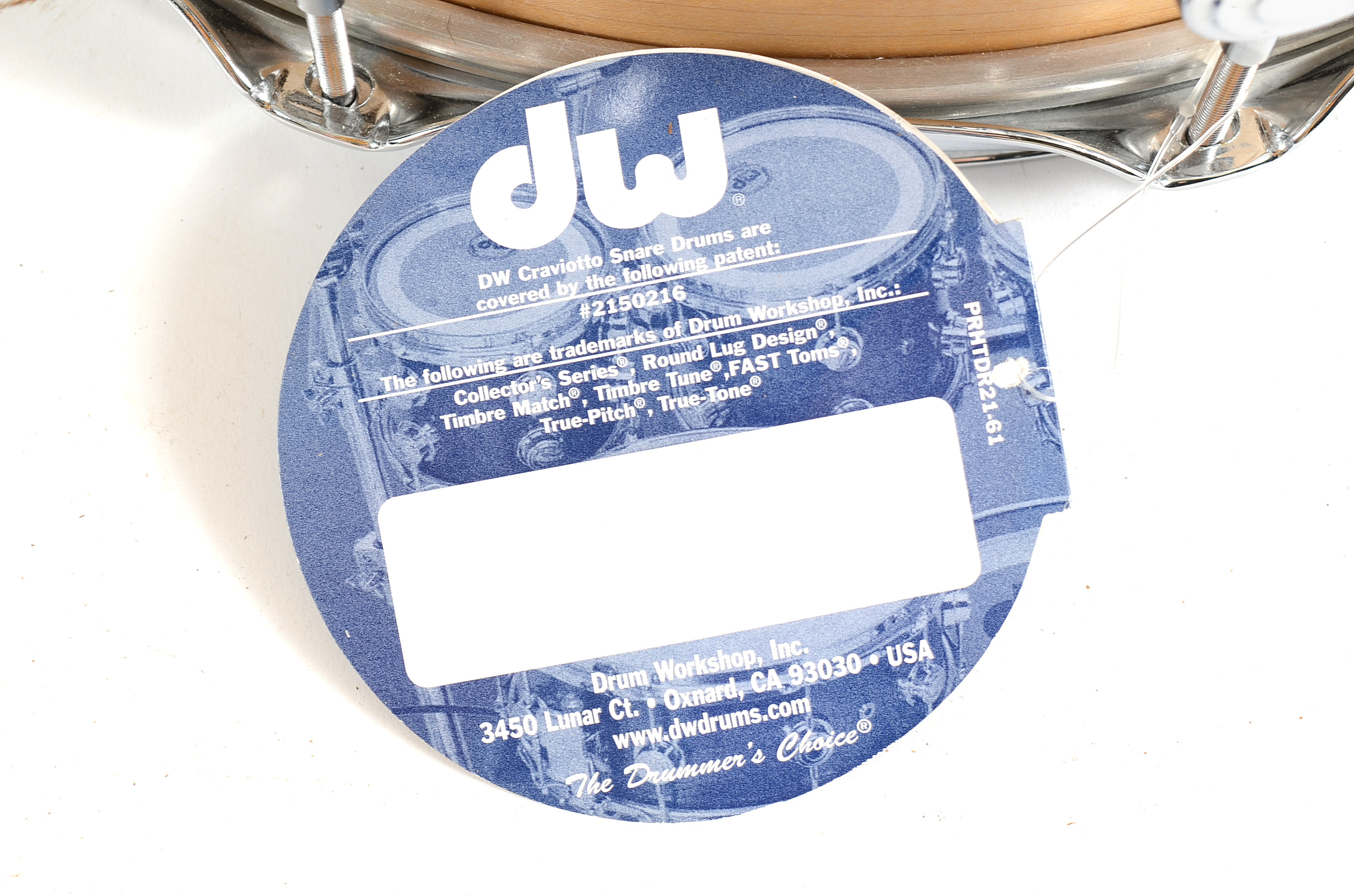 Signed Craviotto Snare Drum With Canvas Case